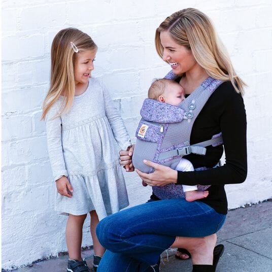 Porte Bébé - BreathBabyBag™ - Mauve Lavande - Mon Bébé Sourire