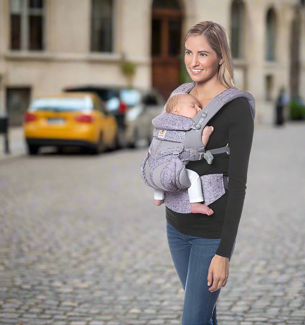 Porte Bébé - BreathBabyBag™ - Mauve Lavande - Mon Bébé Sourire