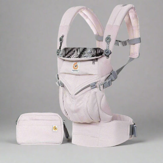 Porte Bébé - BreathBabyBag™ - Rose Maille - Mon Bébé Sourire