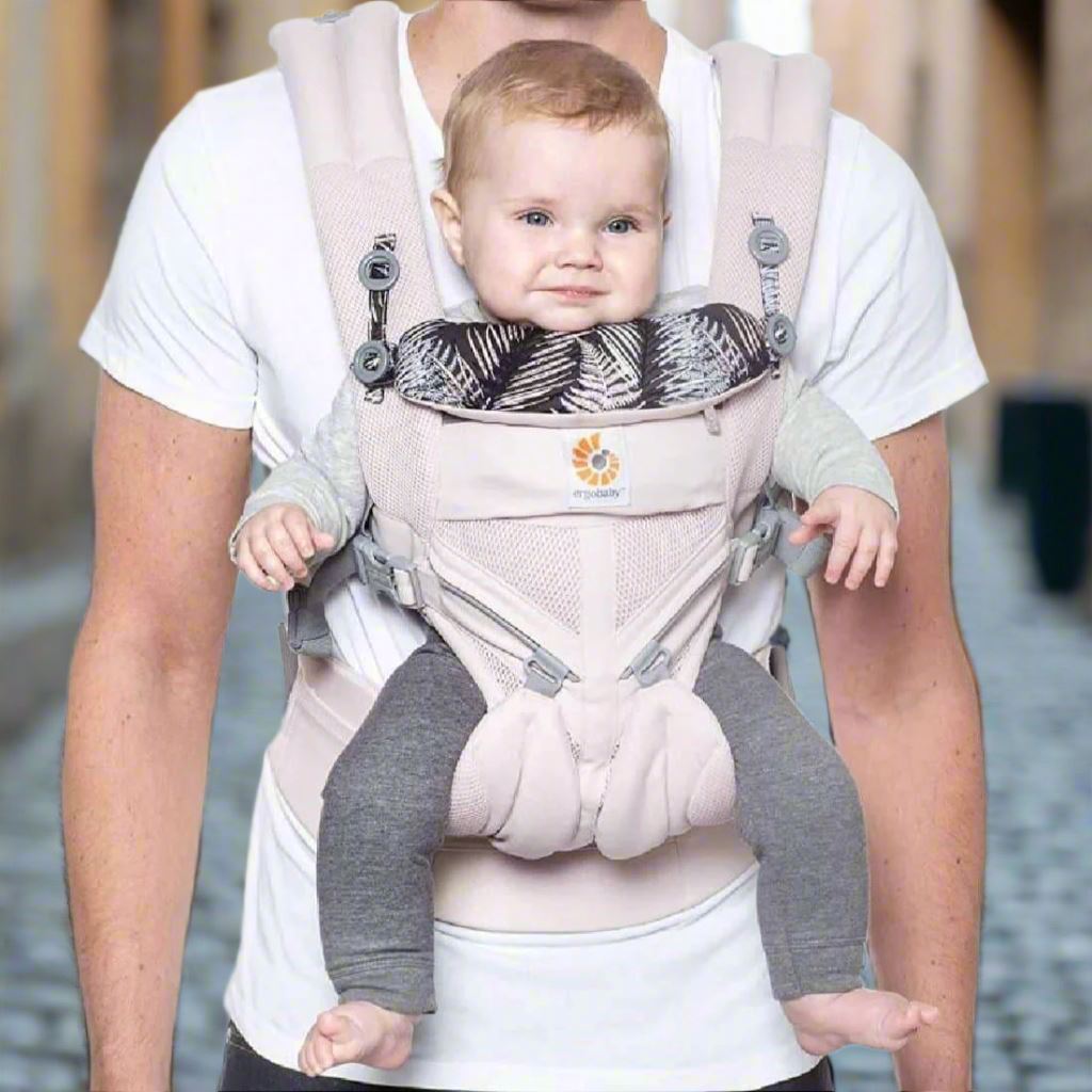 Porte Bébé - BreathBabyBag™ - Rose Maille - Mon Bébé Sourire