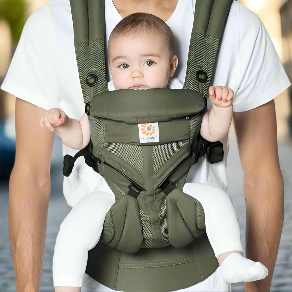 Porte Bébé - BreathBabyBag™ - Vert Olive - Mon Bébé Sourire