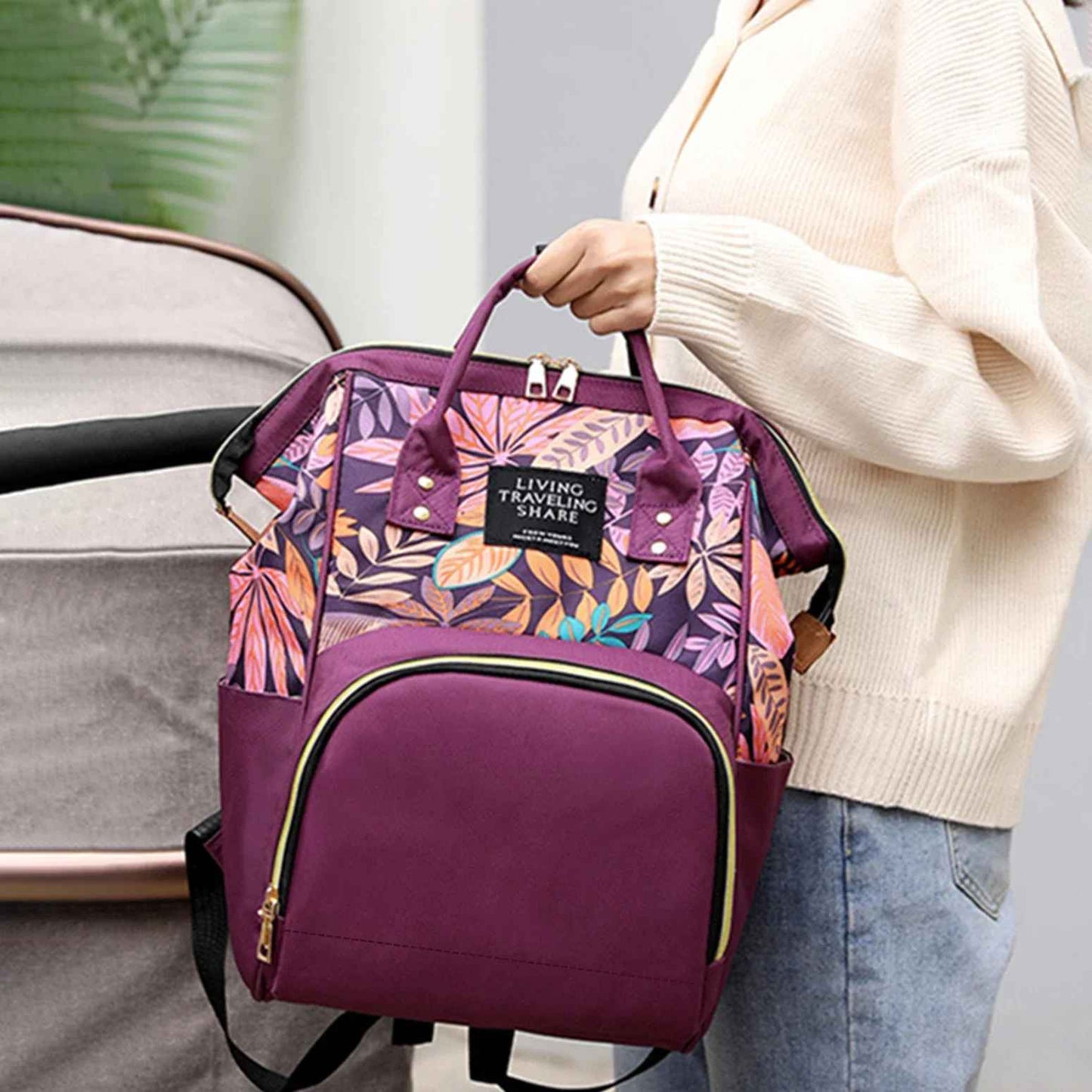 sac à langer sac à dos robuste grande capacité polyester