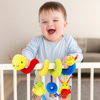 Spirale d'activité bébé couleurs vives