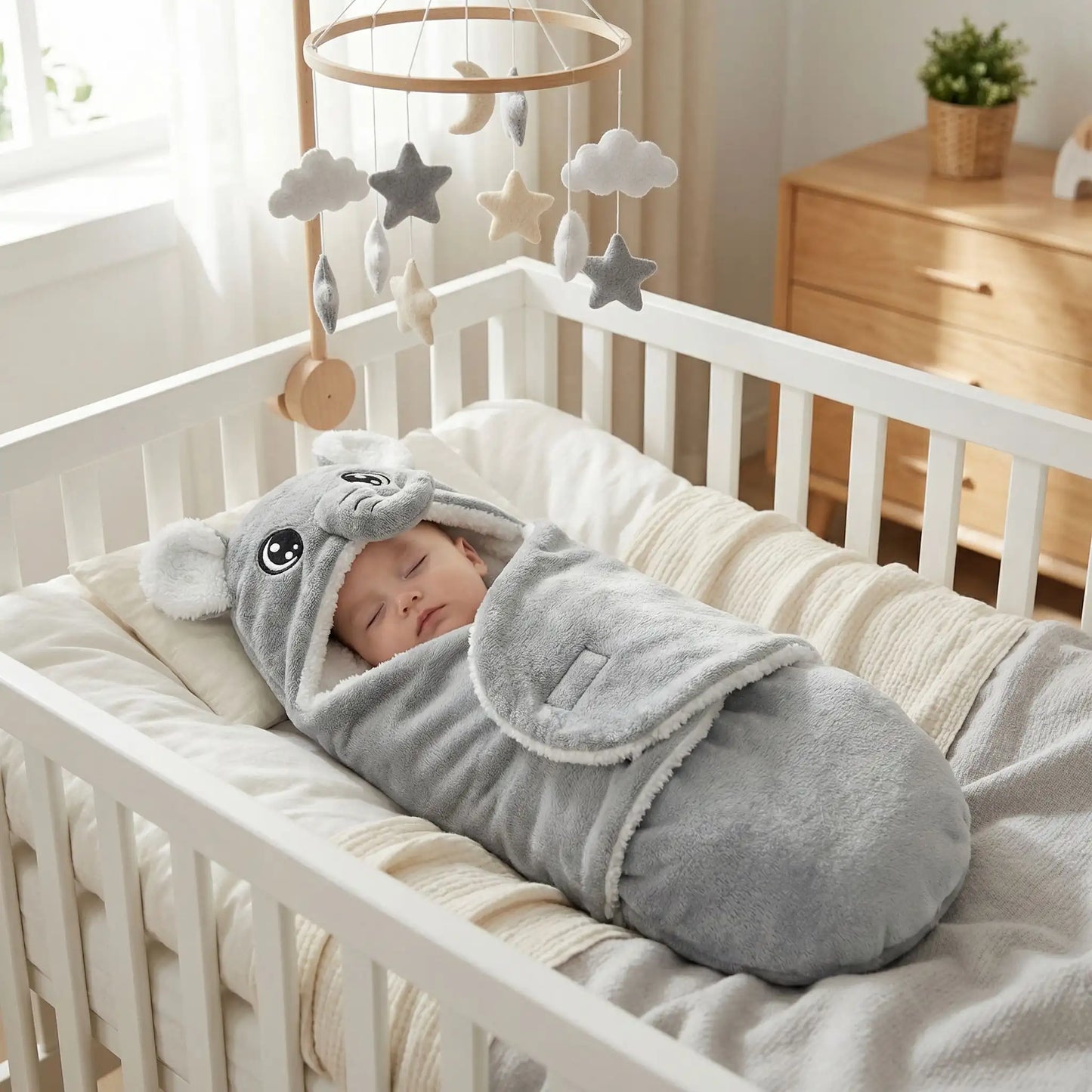 bébé dort dans Nid d'ange bébé confortable doux polaire 