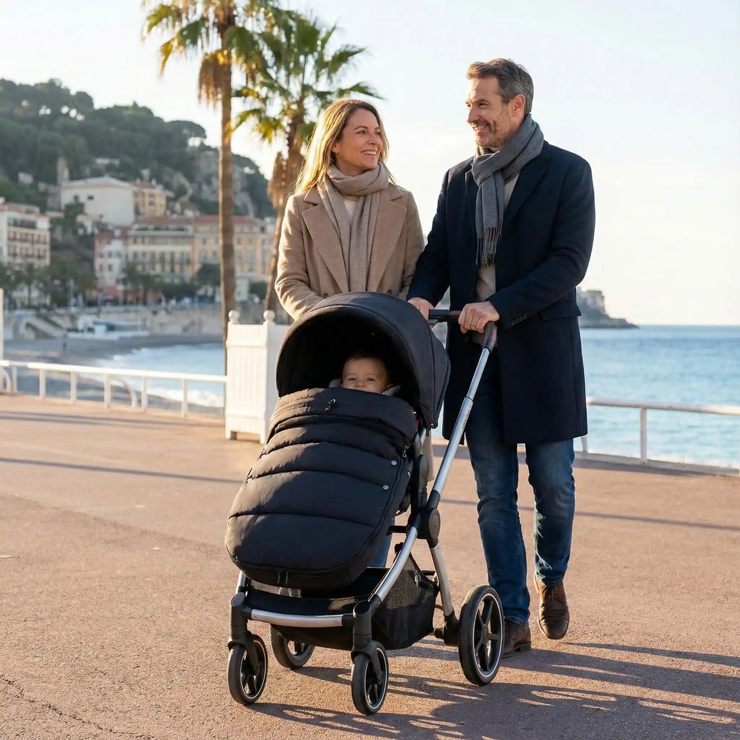 chanceliere bebe mi saison impermeable confortable balade sur corniche nicoise