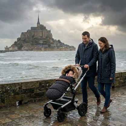 chanceliere pour poussette confort hivernal balade mont saint michel