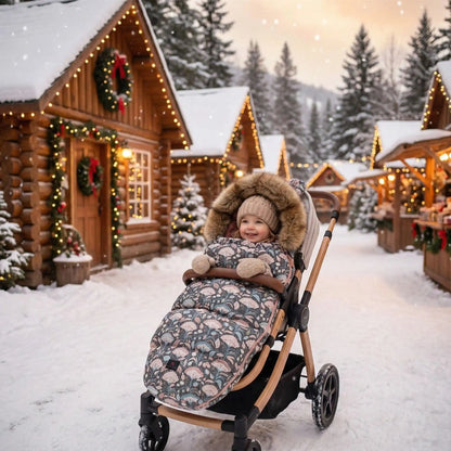 chanceliere pour poussette ultra confort hivernal balade village noel