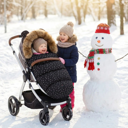 chanceliere pour poussette confort hivernal capuche fourrure 