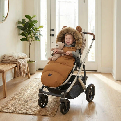 chanceliere pour poussette confort hivernal camel