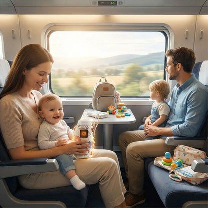 chauffe-biberon portable nomade voyage en train