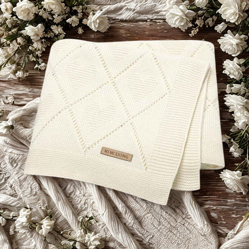 couverture bebe crochet creme douce