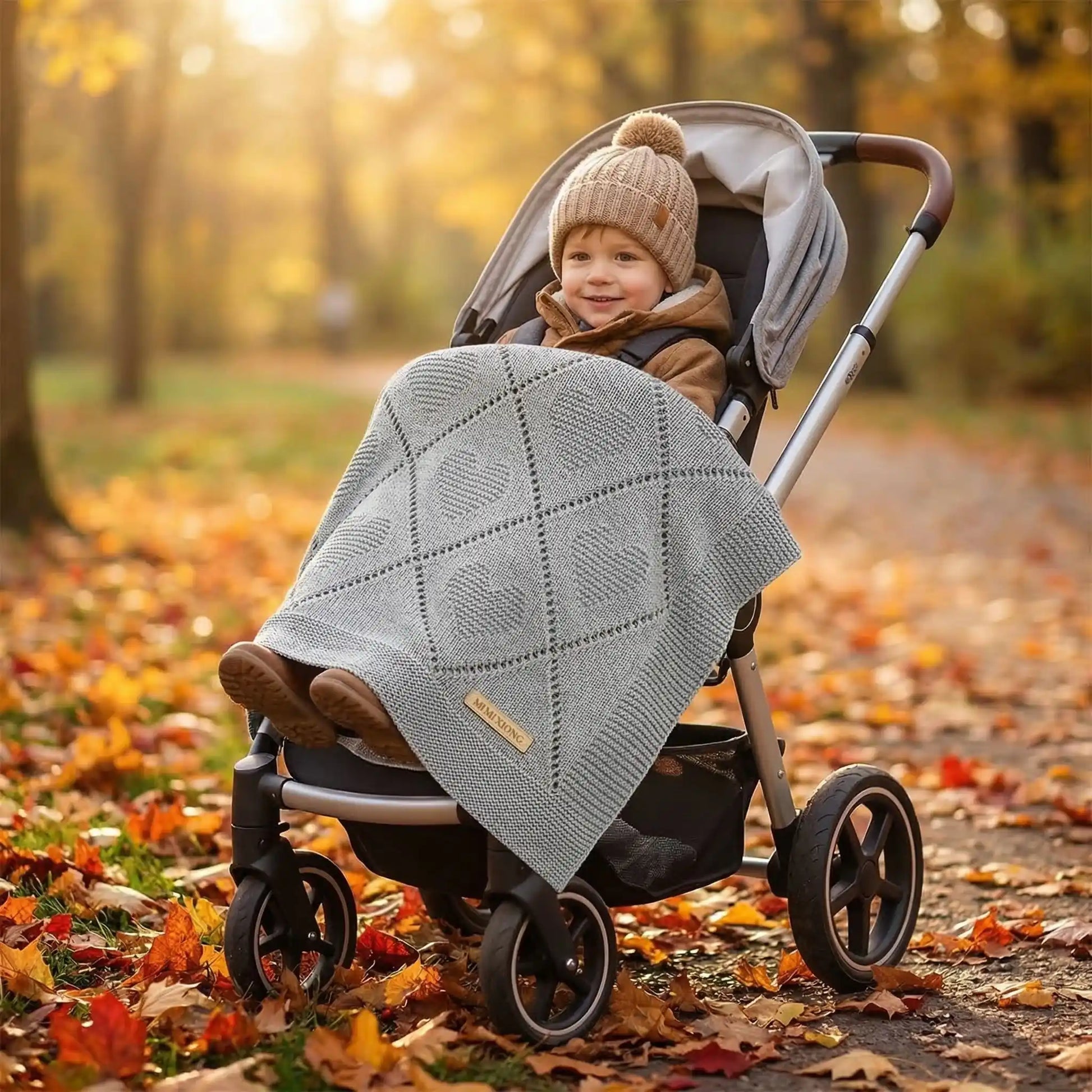 couverture bebe crochet douce balade en foret