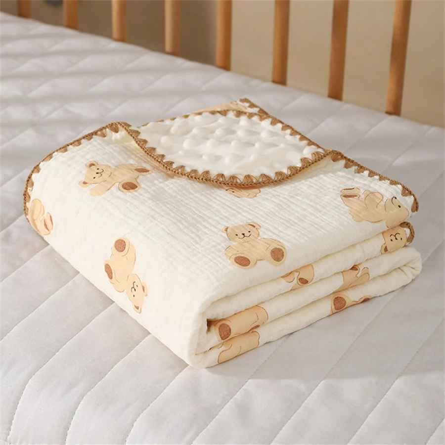 couverture bebe double face ultra douce