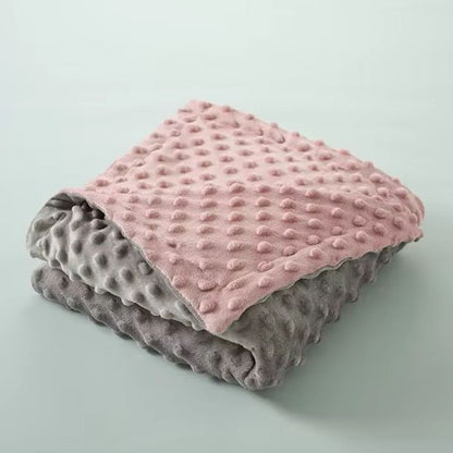 Couverture bebe polaire surface gaufrée