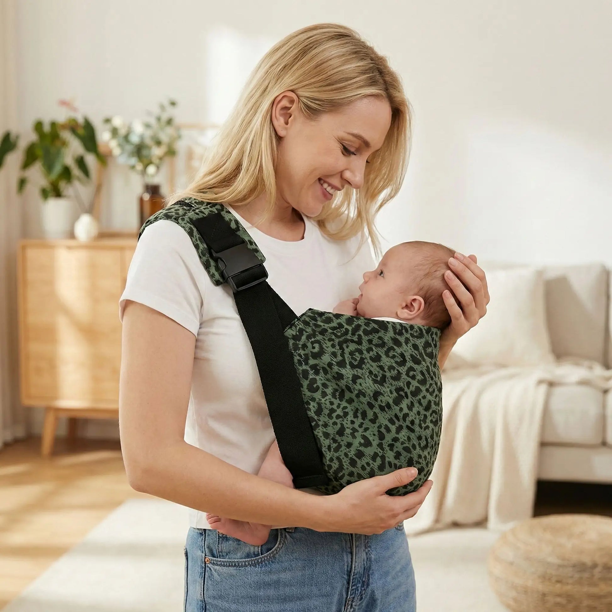 echarpe de portage bebe compacte respirante calins avec maman