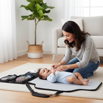 matelas à langer nomade imperméable rembourré multifonction pliable