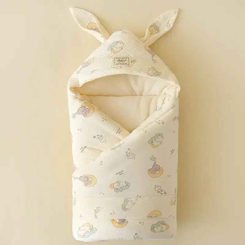nid d'ange bébé triple couche respirant cocon douceur elephant