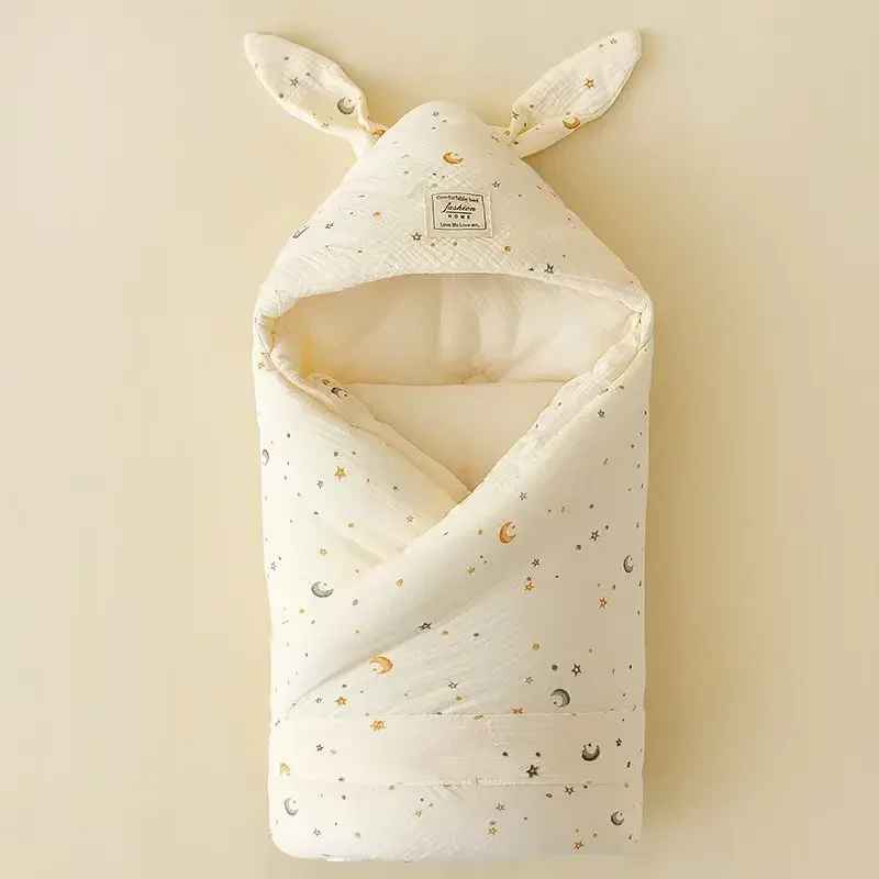 nid d'ange bébé triple couche respirant cocon douceur celeste