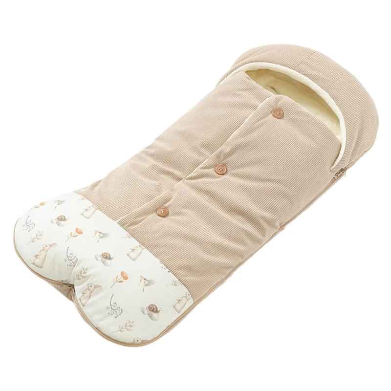 nid d'ange bébé confort velours cotelé polaire ajustable beige