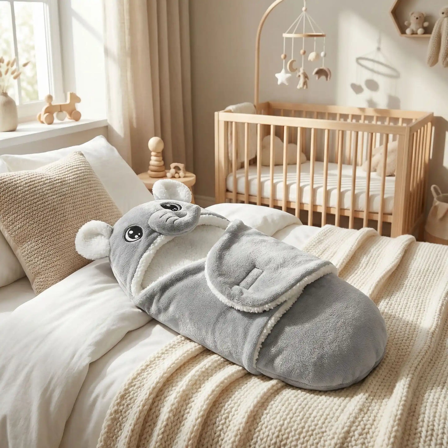 Nid d'ange bébé enveloppant doux polaire 