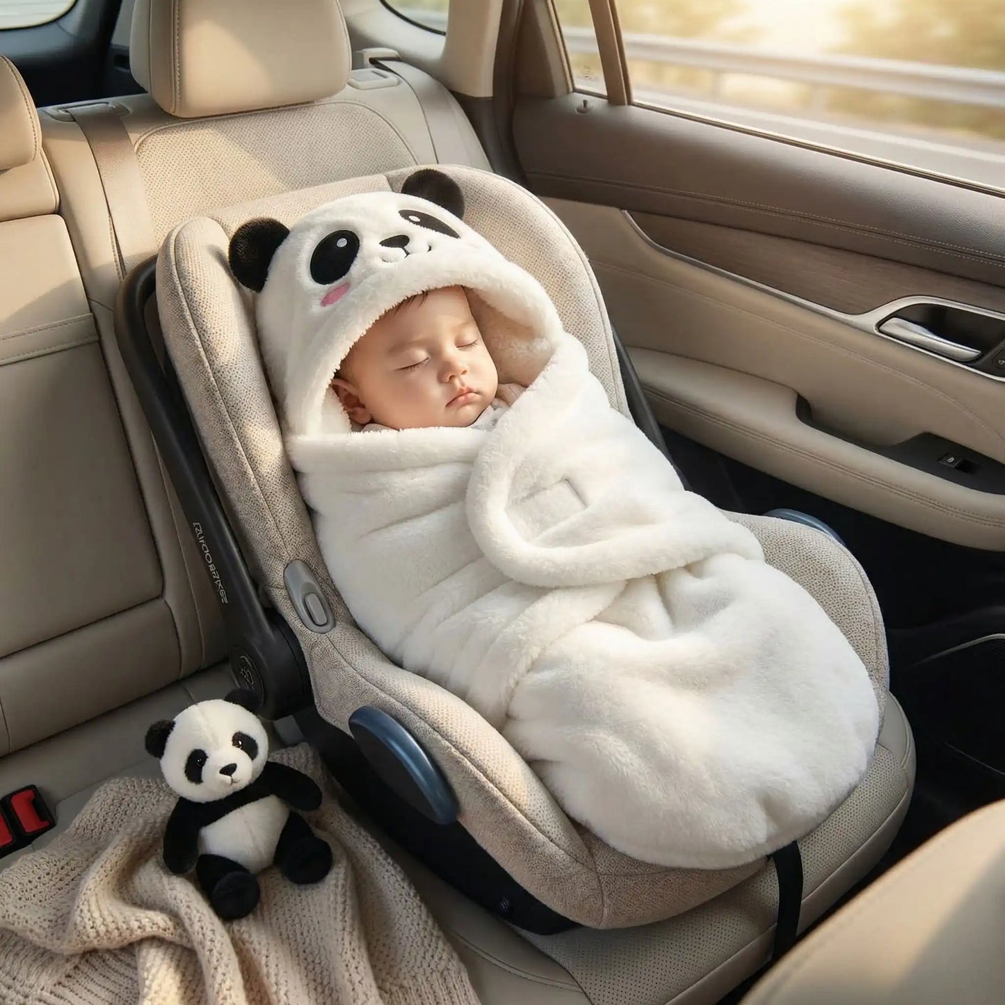 Nid d ange bebe enveloppant confortable doux polaire trajet en voiture