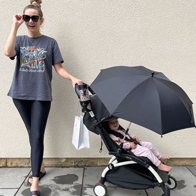 Ombrelle pour poussette​ réglable et orientable compacte
