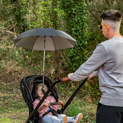 Ombrelle pour poussette​ universelle réglable et orientable compacte