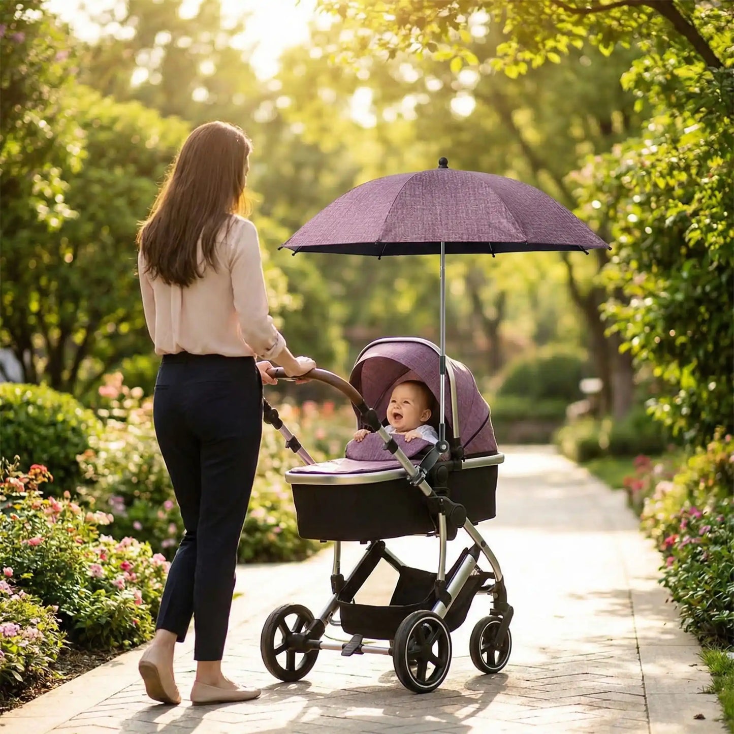 ombrelles pour poussette balade avec maman