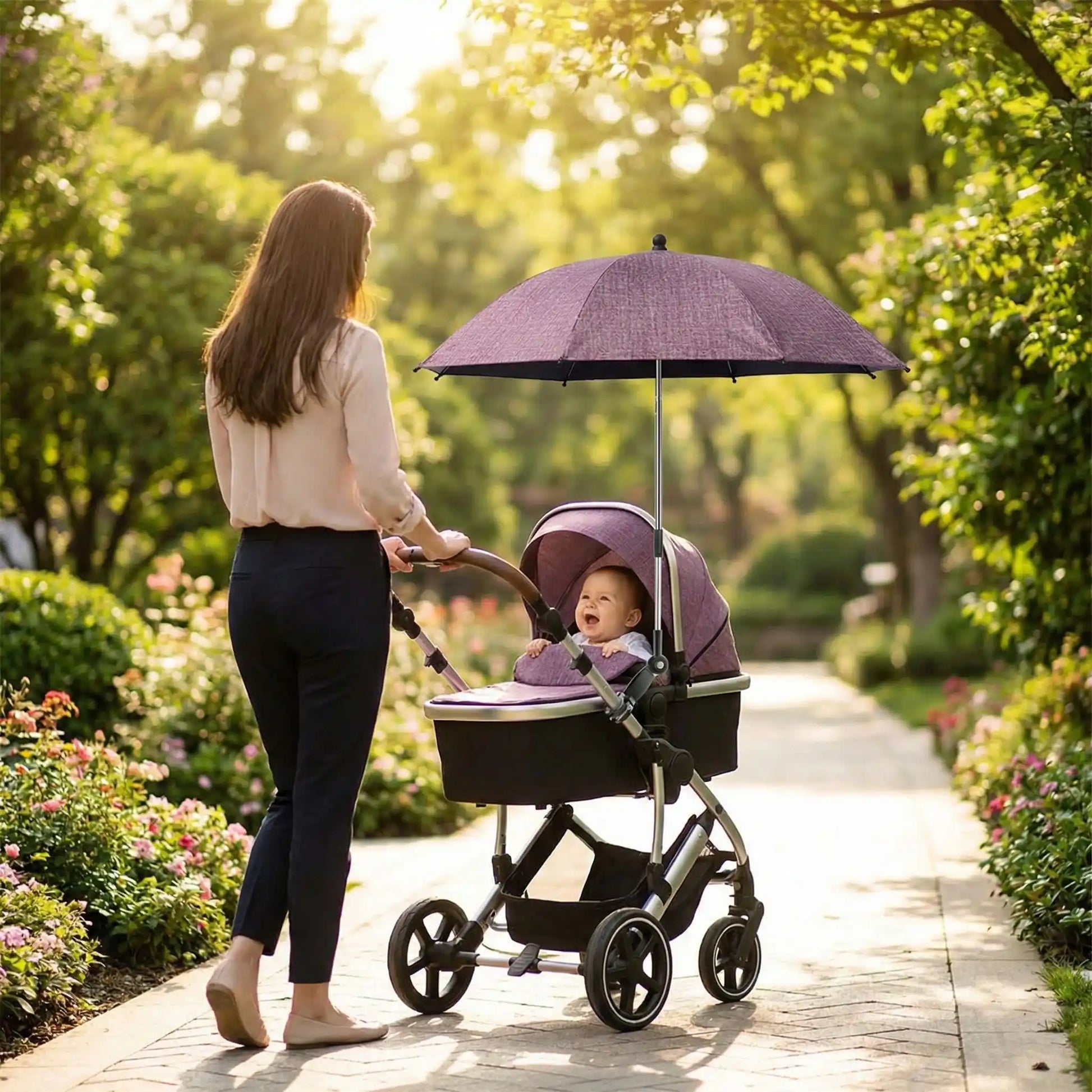 ombrelles pour poussette balade avec maman