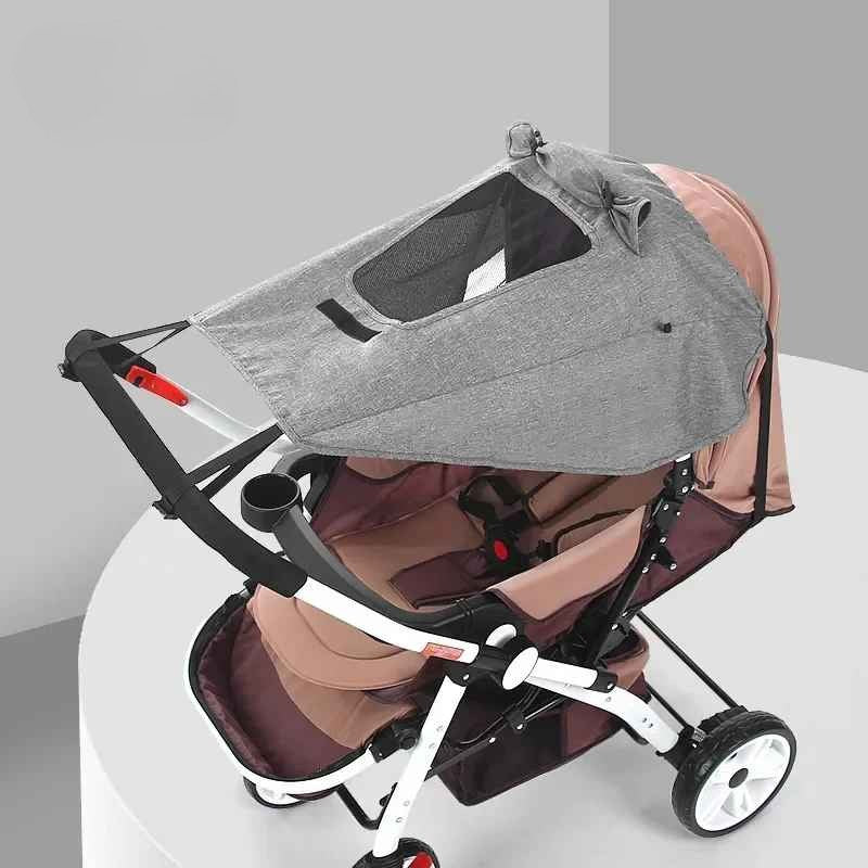 par soleil pour poussette compact gris