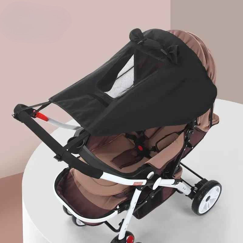 par soleil pour poussette compacte noir