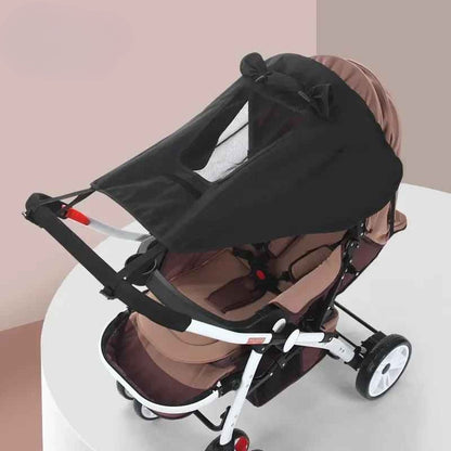 par soleil pour poussette compacte noir