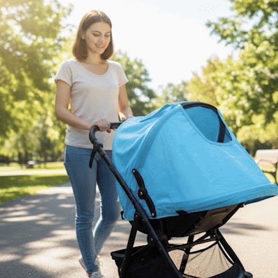 Par soleil pour poussette​ lavage facile