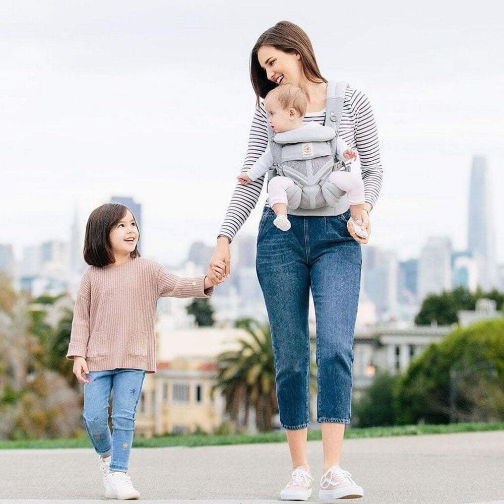 Porte Bébé - BreathBabyBag™ - Gris - Mon Bébé Sourire