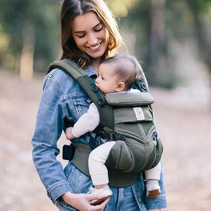 Porte Bébé - BreathBabyBag™ - Vert Olive - Mon Bébé Sourire