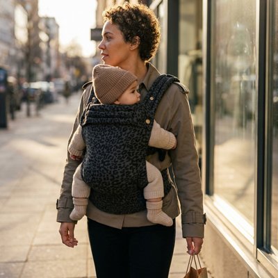 Porte bébé physiologique respirant ergonomique sortie avec maman