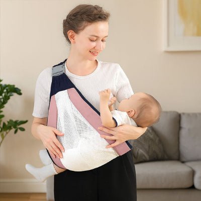 porte echarpe bebe portage compact rose