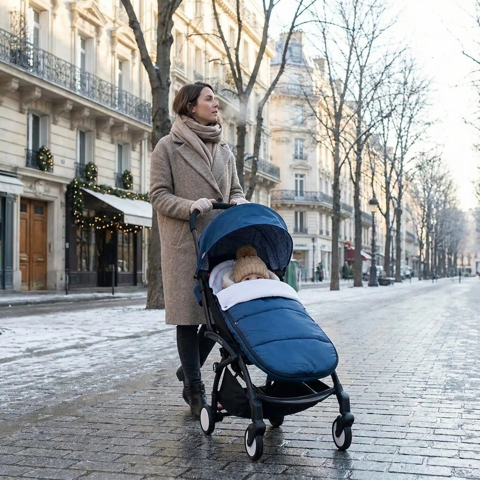 poussette chanceliere chaude confort hiver