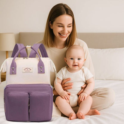 SAC A DOS A LANGER | Multifonctionnel Bicolore - Mon Bébé Sourire