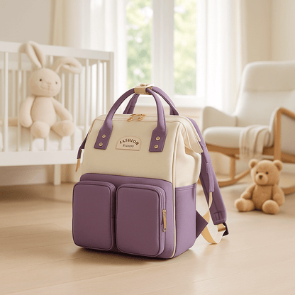 SAC A DOS A LANGER | Multifonctionnel Bicolore - Mon Bébé Sourire