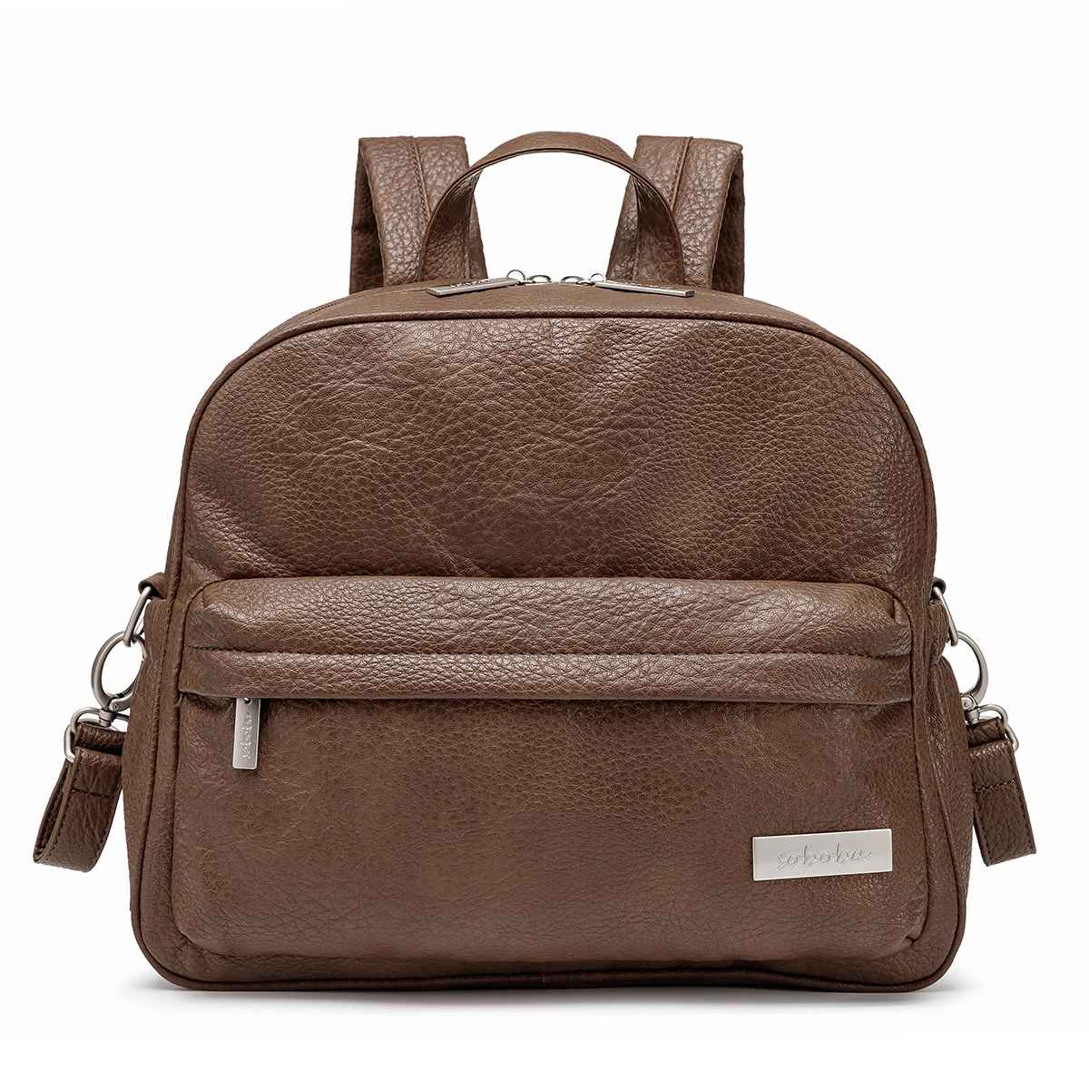 sac à dos à langer multifonctions pratique marron