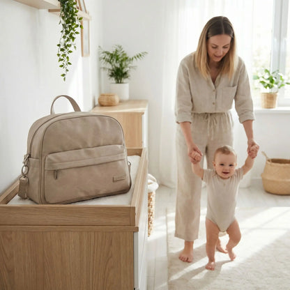 sac à langer à dos large capacité pratique élégant