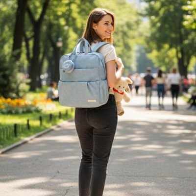 Sac a langer sac a dos convertible compact
