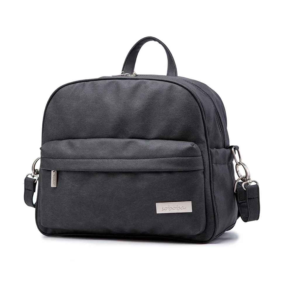 Sac a langer sac a dos noir compact