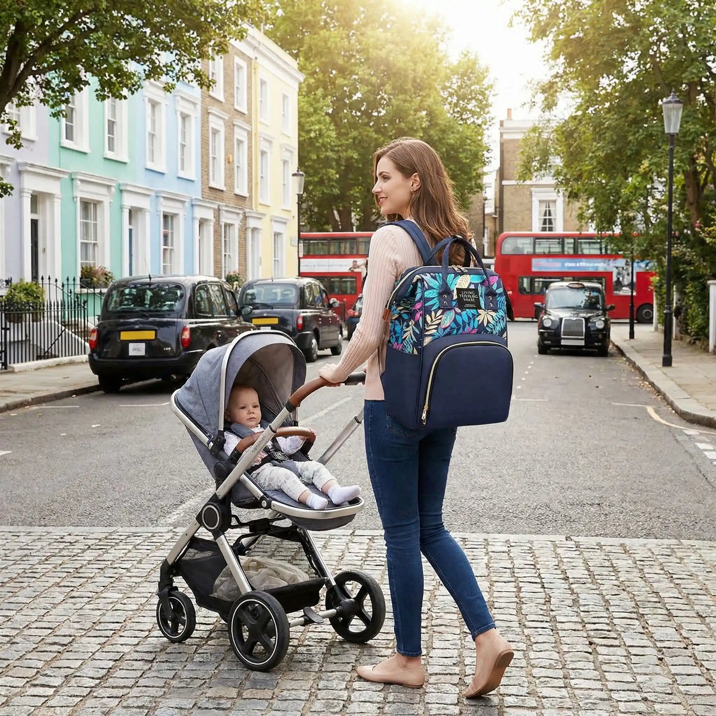 sac à langer sac à dos robuste grande capacité balade à Londres