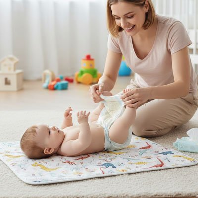 Tapis à langer nomade imperméable compact pliable